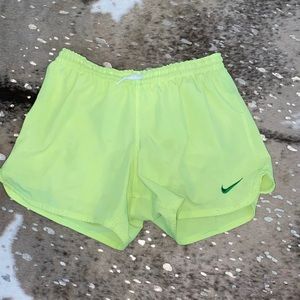 Neon Yellow Nike Shorts